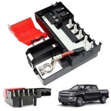 Fuse Box Battery Terminal with Cover Compatible with 2014-2016 Chevy Silverad...