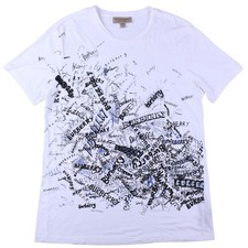 T-shirt Burberry Graffiti Stampa Scarabocchio Riccardo Tisci Grafica Bianca Tg M