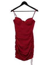 Oh Polly Bodycon Mini Dress UK8 in Red