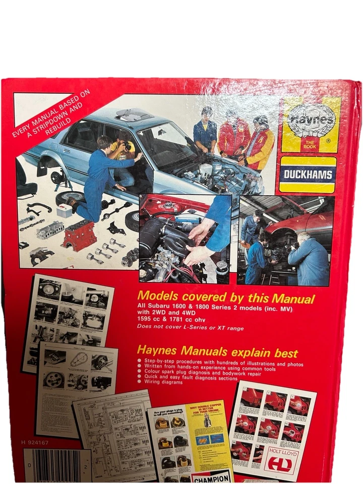 Haynes Subaru 1600 1800 - Immagine 3 di 3