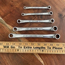 Vintage 15mm - 6mm COMPANION Offset Box End Wrench Set of 5