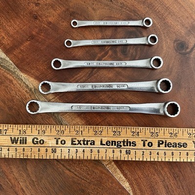 Vintage 15mm - 6mm COMPANION Offset Box End Wrench Set of 5