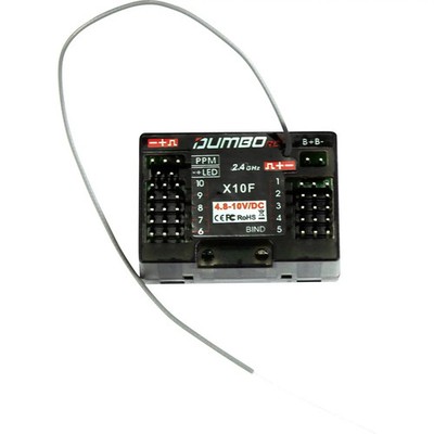 Amewi Empfänger Receiver X10F 10 Kanal Fernsteuerung Telemetrie PWM PPM 2,4 GHz