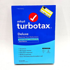 TurboTax Deluxe Federal State Software 2020 Tax Year For Mac or Windows