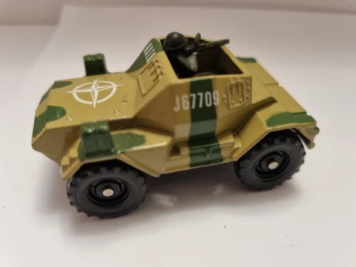 Vintage Corgi Juniors Daimler Scout Car with Driver VGC