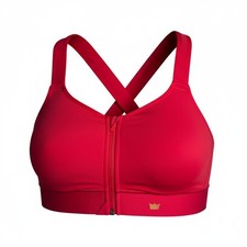 SHEFIT Flex Sports Bra Medium Impact Red Women's Size 1 Luxe Athletic Sporty