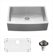 Karran USA EL-82-PK1 Elite 30" Farmhouse Single Basin Stainless - Stainless