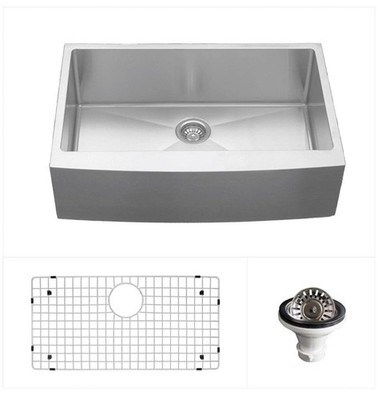 Karran USA EL-82-PK1 Elite 30'' Farmhouse Single Basin Stainless - Stainless