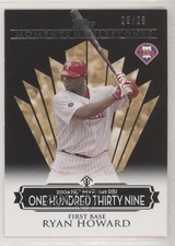 2008 Moments & Milestones Black 23/25 Ryan Howard (2006 NL MVP 149 RBIs) 06jm