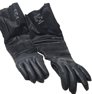 Ansell Scorpio 19-026 Neoprene Gloves, 26 Inch Size 10 Chemical Resistant