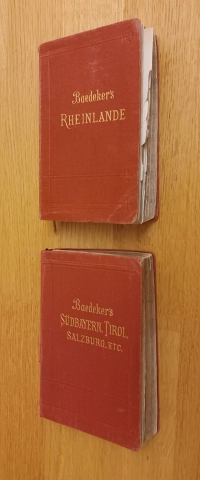2 Baedeker Reiseführer -mit größeren Schäden - viele Karten noch guter Zustand - - Bild 3 von 4