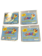 4 WEBKINZ GANZ CODE TAGS: 2 Chickens  - 1 Llama - 1 Silversoft Cat  Tag #s below
