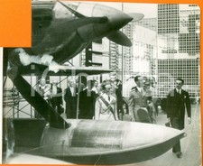 1934 MILANO Umberto II e aereo MACCHI CASTOLDI di Francesco AGELLO *DANNEGGIATA