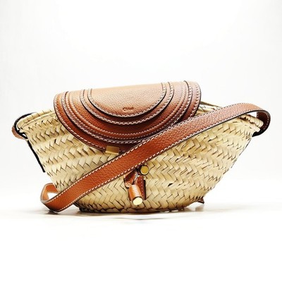 Chloe Shoulder Bag Beige straw 2553221
