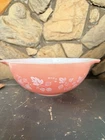 Pyrex pink gooseberry cinderella bowl 4 quart #444 Cottagecore