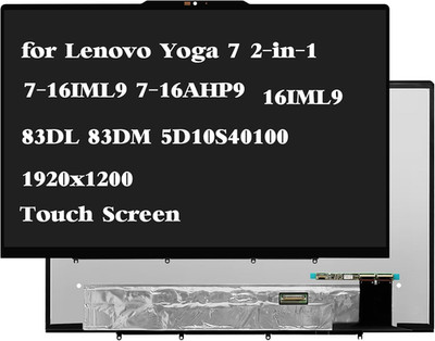 16'' LCD Touch Screen Display Assembly for Lenovo Yoga 7 2-in-1 83DM 3DL0004US