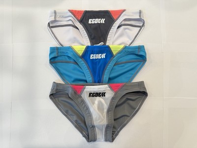 EGDE - Men's Swim Bikini See-Through Japanese Size M Set Of 3 Made In Japan