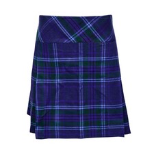 Ladies Knee Length Spirit Of Scotland Kilt Skirt 20" Length Tartan Pleated