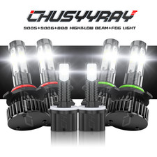 For Chevy Tahoe 2000-2006 LED Headlight High Low Beam Fog Light Bulbs Combo