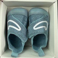 Nike Swoosh 1 TD Infant Flyknit Shoes Denim White Smokey Blue Sz 3C FB3244-403