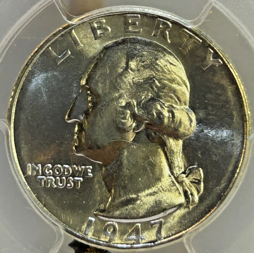 1947-S Silver Washington Quarter MS 65 PCGS, Beautiful Coin, Blast White!! - Image 3 of 4