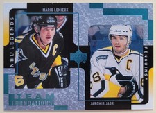 2000-01 Upper Deck Legends Team Foundations Mario Lemieux /Jaromir Jagr #108