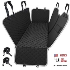 Dog Car Seat Cover for Back Seat, 2026 Upgraded Standard 54" W x 55" L Black