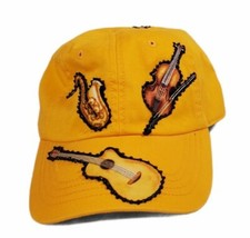 New Youth/Teen Girl Yellow Instruments Baseball Cap Guitar Cobra