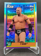 2021 Topps Heritage WWE Rainbow Foil #42 T-BAR wrestling card