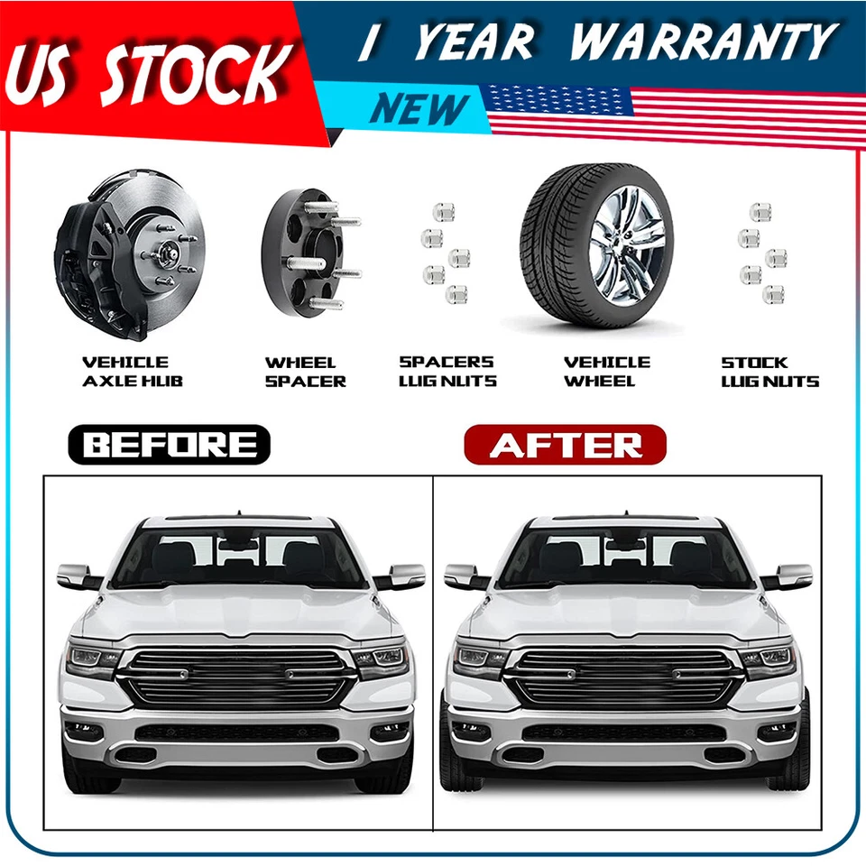 Espaciadores de ruedas 4X 1" 5x110 a 5x114,3 5x4,5 12x1,5 para Chevrolet Malibu Cobalt Foto 3 de 4