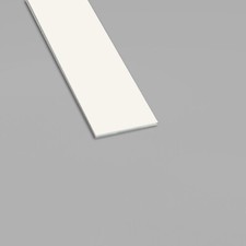 PVC PASTEL CREAM Flat Bar Strips - Various Sizes