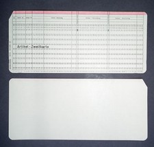 Orig. alte IBM Computer Lochkarte vor 1969 Unbenutzt – witzig auch als Grußkarte