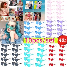 10x Heart Shape Sunglasses for Bridal Shower Photo Prop Gift Hen Party Supplies