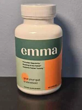 Emma Relief Supplement Keto for Gut Bloating 60 Capsules Exp 6/2026