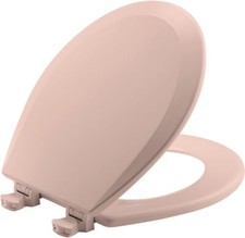 Bemis 500EC 063 Toilet Seat with Easy Clean Change Hinges, ROUND, Durable