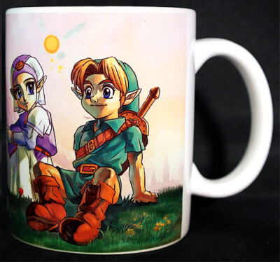 The Legend of Zelda OCARINA OF TIME - n64 Kaffeetasse - Link Epona - Geschenk