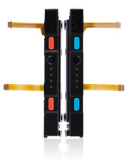 Plastic Rail Right Left With Flex Cable For Nintendo Switch Red / Blue 