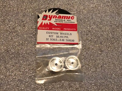 VTG DYNAMIC MODELS CUSTOM SLOT CAR WHEELS 627 32 Scale 5 40 Thread