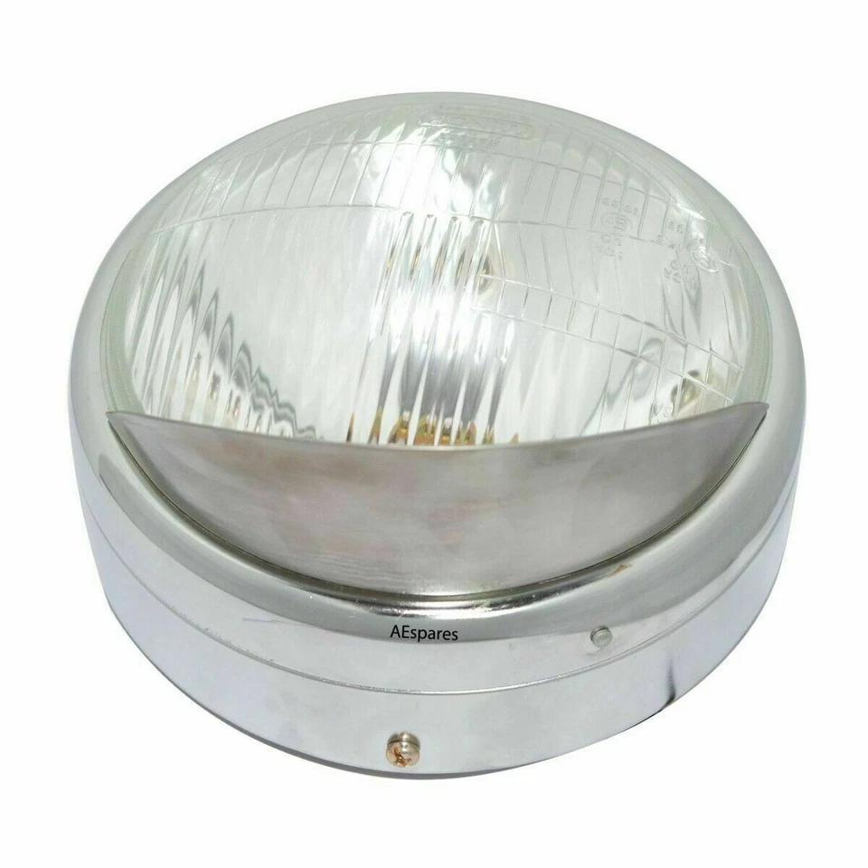 Fits Royal Enfield Classic 350 UCE 500 EFI Headlamp 7" Headlight with Peak ECs - Imagem 3 de 4