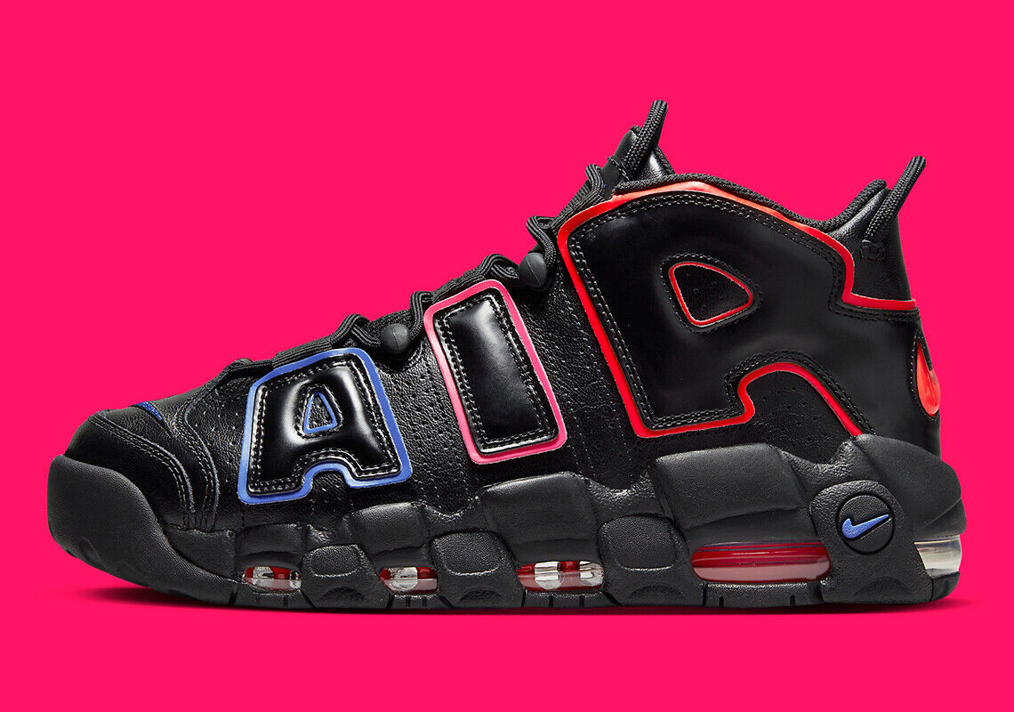 Nike Air More Uptempo '96 Electric Black Bright Crimson FD0729-001 sz 13 Men's Nike Air More Uptempo '96 Electric Black Bright Crimson FD0729-001 sz 13 Men's