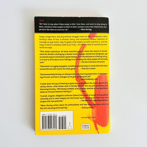 Songbook: With 5 More Essays! By Nick Hornby Paperback 2003 - Picture 2 of 17