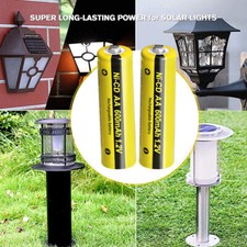 1.2v AA Rechargeable Batteries NiCd Battery for Garden Solar Ni-Cd Light Lot