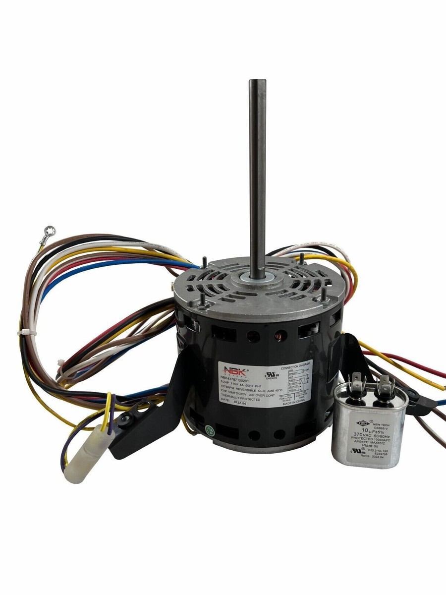 43787 A/C Blower Motor 1/2 HP 115 V 1075 RPM for Goodman Janitrol