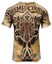 T-shirt Uomo Xtreme Couture Affliction LOCKDOWN Marrone Tatuaggio Biker S-5XL $40 - Foto 12