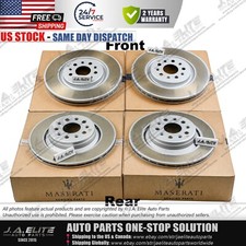 4pcs Front & Rear Brake Rotor Without Holes Kit fit Maserati Levante (2017+)