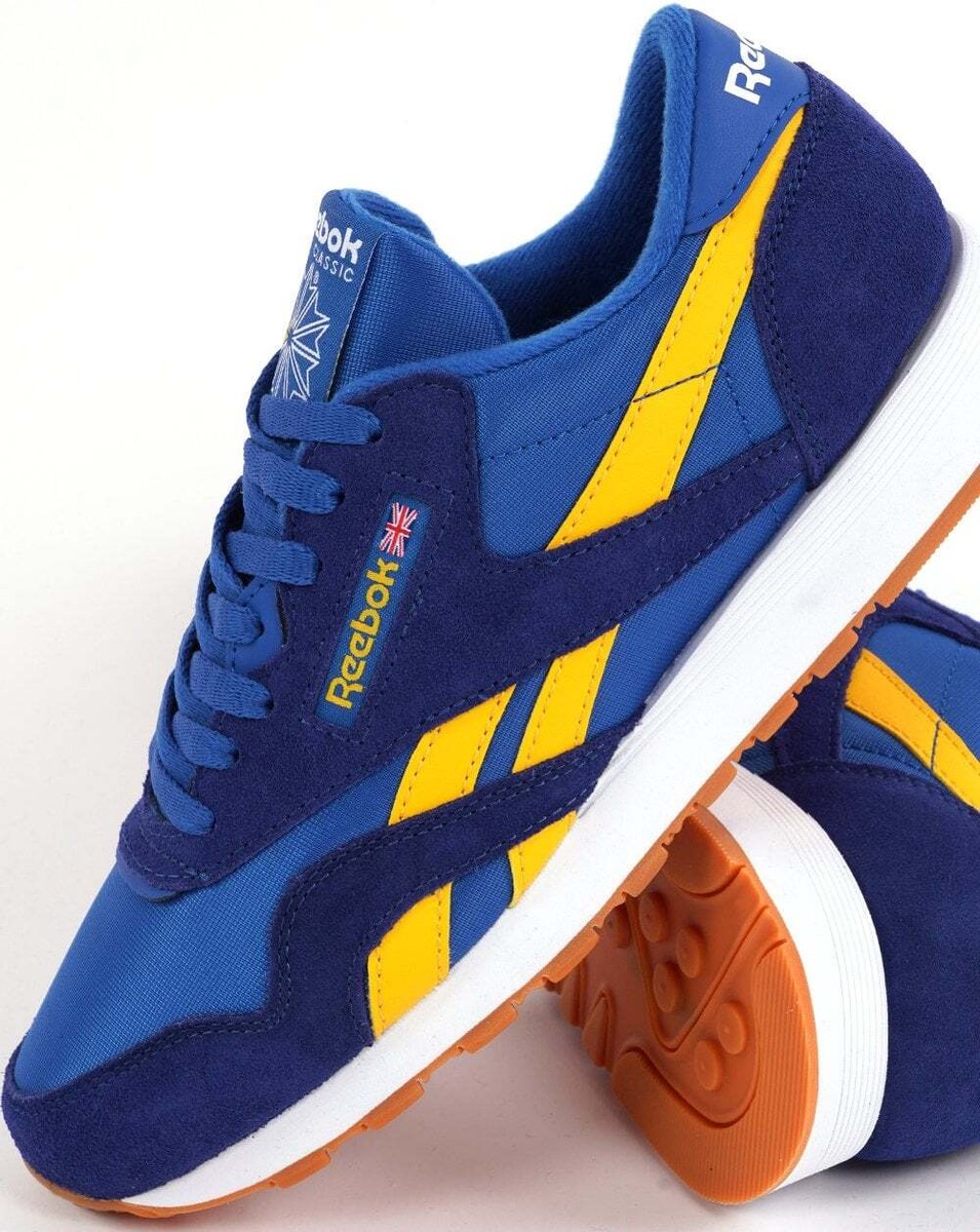 Reebok Classic Trainers Blue Yellow