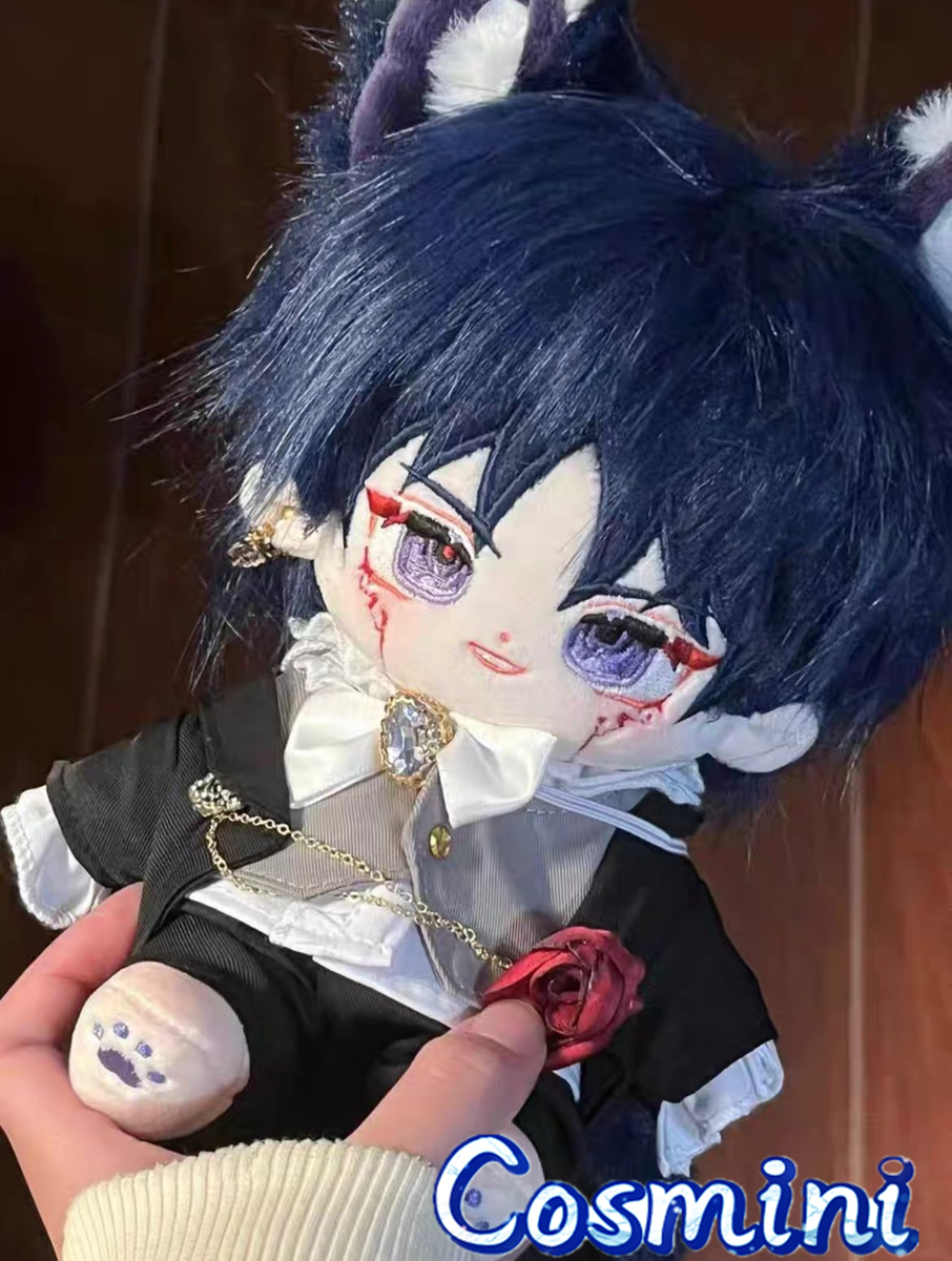 Anime Genshin Impact Wanderer Scaramouche 20cm Plush Doll Dress up Toy  Plushie