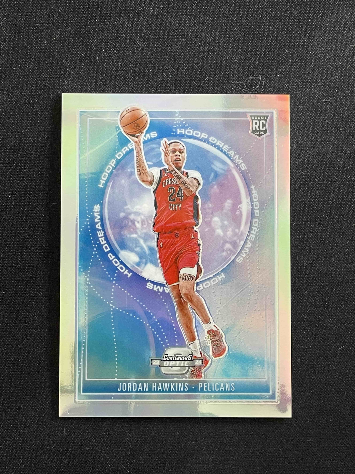 Jordan Hawkins 2023-24 Panini Contenders Optic Hoop Dreams Silver RC #