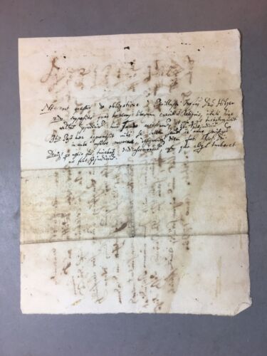 JESUIT ANTIQUE MANUSCRIPT ANCIENT DOCUMENT WITH STAMP 1738 YEAR - Picture 2 of 5