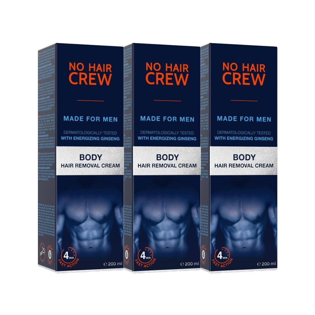 Offerta NO HAIR CREW 3 Tubi Crema Depilatoria Corpo Uomo 200ml